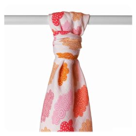 Xkko kifogó bambusz 90x100cm felhők lányos mix BMB090038