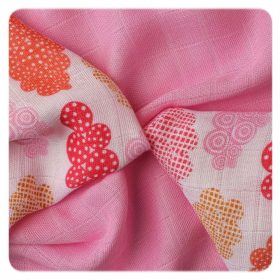   Xkko nyálkendő bambusz 30x30cm 9db felhők lányos BMB030016