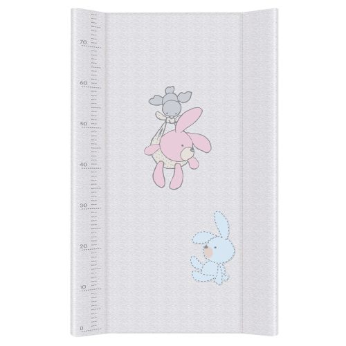 Ceba pelenkázó lap merev 2 oldalú 50x80cm nyuszik szürke