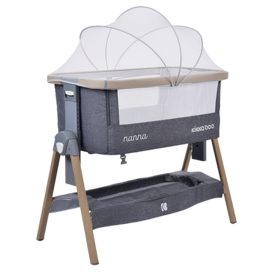   Kikkaboo bölcső Nanna 2020 fa vázas  sötétszürke melange