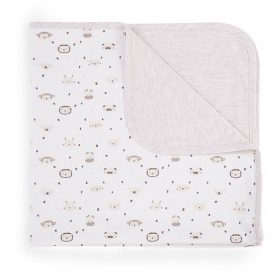   Kikkaboo takaró jersey kétoldalas 80x80cm majmocskás bézs