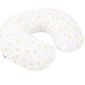   Kikkaboo szoptató párna ranforce pamut 50cm Utazó Nyuszik fehér aprómintás