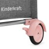 Kinderkraft utazóágy Joy kiegészítőkkel szürke-pink  