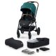 Kinderkraft babakocsi többfunkciós Evolution Cocoon 2in1 puha mózessel Midnight green