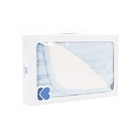   Kikkaboo takaró kötött/sherpa kétoldalas 75x100cm világoskék