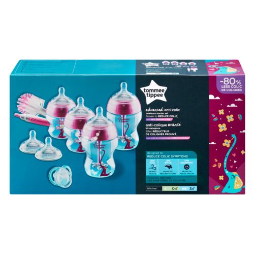 Tommee Tippee cumisüveg Advanced anti colic újszülött kezdő szett rózsaszín