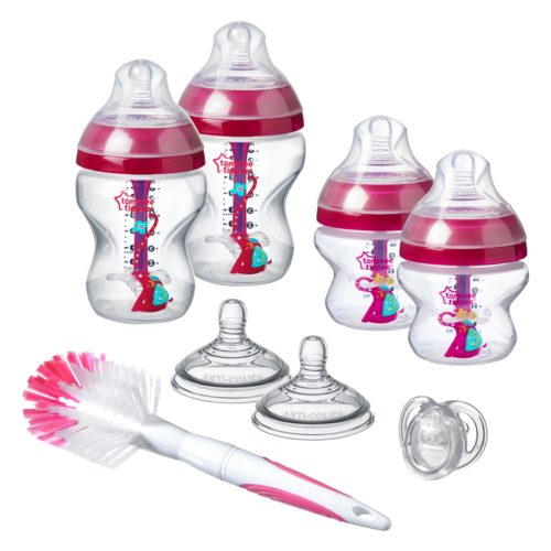 Tommee Tippee cumisüveg Advanced anti colic újszülött kezdő szett rózsaszín