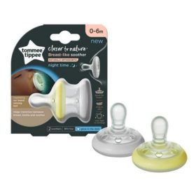   Tommee Tippee nyugtató cumi CTN Night anyamell formájú 0-6 hó 2db