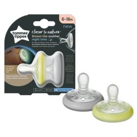   Tommee Tippee nyugtató cumi CTN Night anyamell formájú 6-18 hó 2db