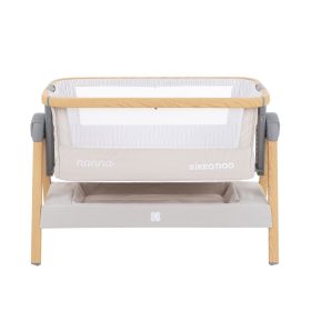 Kikkaboo bölcső Nanna 2020 fa vázas bézs melanzs