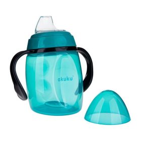   Akuku ivópohár szilikonos csőrös döntött 9 hó 280 ml türkiz