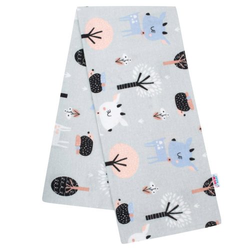 New Baby pelenka flanell őzike szürke
