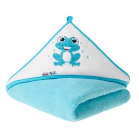 Akuku fürdőlepedő 100x100 cm Béka  türkiz