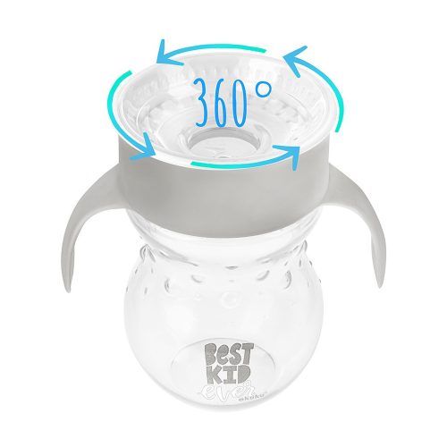 Akuku ivópohár csöpögésmentes 270ml  szürke