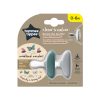 Tommee Tippee nyugtató cumi CTN anyamell formájú 0-6 hó 2db dragonfly and morning mist  