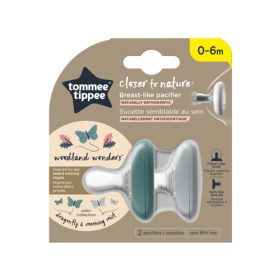   Tommee Tippee nyugtató cumi CTN anyamell formájú 0-6 hó 2db dragonfly and morning mist