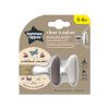 Tommee Tippee nyugtató cumi CTN anyamell formájú 0-6 hó 2db chestnut and moonbeam  