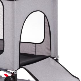   Fillikid utazóágy - Standard - kerekes melange szürke 4044-97