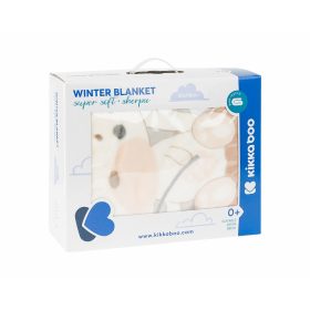   Kikkaboo takaró polár/sherpa kétoldalas 80x110cm Lékhorgász Cica  szürke