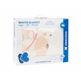   Kikkaboo takaró polár/sherpa kétoldalas 110x140cm Lékhorgász Cica  pink
