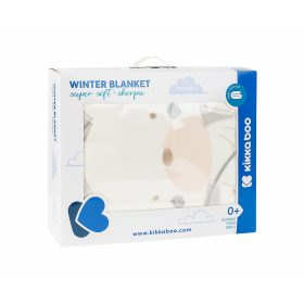   Kikkaboo takaró polár/sherpa kétoldalas 110x140cm Lékhorgász Cica  szürke