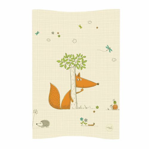 Ceba pelenkázó lap puha 2 oldalú 50x70cm COSY  fox ecru