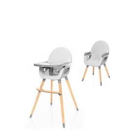   Zopa etetőszék Dolce 2 fa lábbal Dove Grey galambszürke/szürke