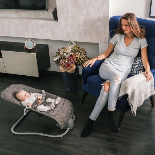 Zopa elektromos hinta Moyo - ringató/zenélő  bézs