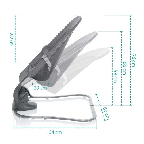 Zopa elektromos hinta Moyo Air - ringató/zenélő  szürke