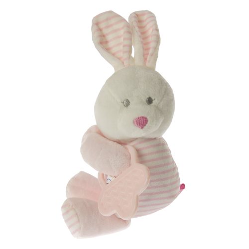 Gamberritos takaró - wellsoft 80x110cm - plüss játékkal, rágókával rózsaszín nyuszi 10617