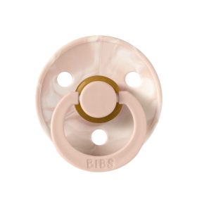   BIBS játszócumi - Tie Dye natúr kaucsuk 0-6 hó púderrózsaszín és krémfehér 2 db