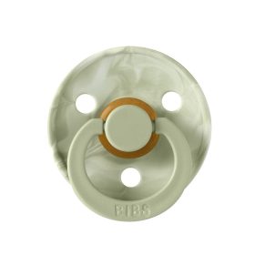   BIBS játszócumi - Tie Dye natúr kaucsuk 0-6 hó zsálya és krémfehér 2 db