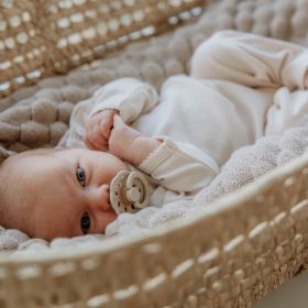   BIBS játszócumi - Boheme natúr kaucsuk 0-6 hó krémfehér és zsálya 2 db