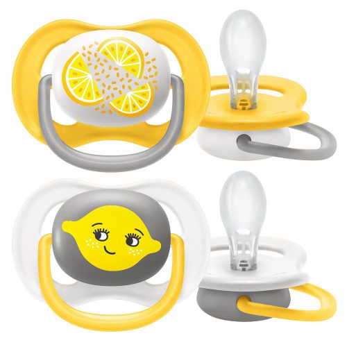 Philips AVENT játszócumi - ultra air 6-18hó neutral 2db citrus  