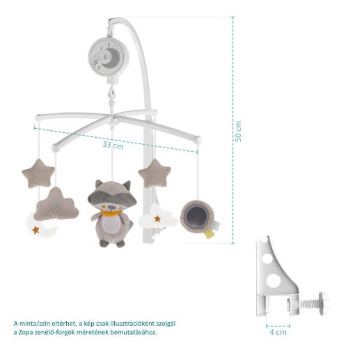 Zopa zenélő-forgó Süni