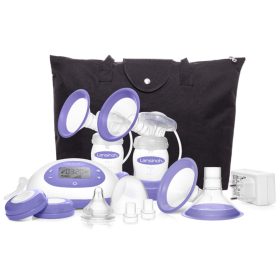   Lansinoh 2 az 1-ben elektromos dupla mellszívó 2db 160ml cumisüveggel szettben