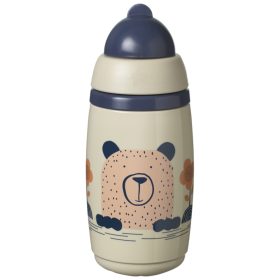   Tommee Tippee itatópohár - Superstar Insulated Straw Cup szívószálas hőtartó 266ml 12hó drapp