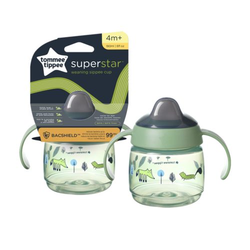 Tommee Tippee itatópohár - Superstar Weaning Sippee Cup csőrös 190ml 4hó zöld