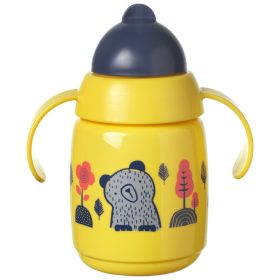   Tommee Tippee itatópohár - Superstar Training Straw Cup szívószálas 300ml 6hó sárga
