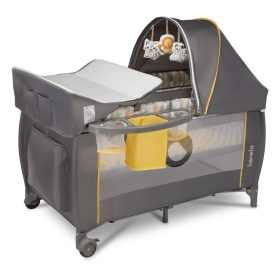 Lionelo utazóágy Sven Plus sárga