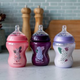   Tommee Tippee cumisüveg - CTN Midnight Jungle 3 db 260 ml lila