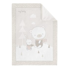   Kikkaboo takaró polar/sherpa kétoldalas 110x140cm Maci és nyuszi