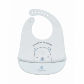 Kikkaboo előke szilikon Bear with Me kék