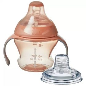   Tommee Tippee itatópohár - Nature Transition cup 150ml 4hó rózsaszín