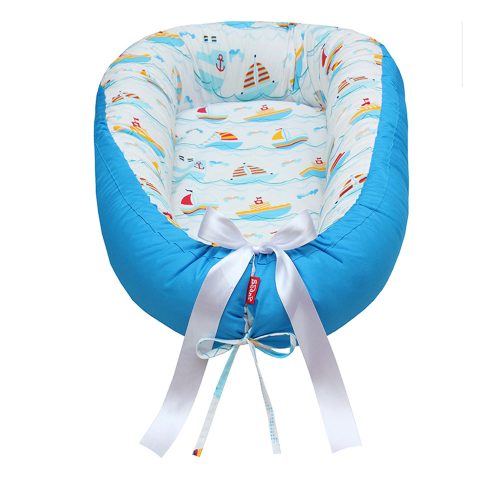 Scamp babafészek kókuszbetétes Blue Boats BF029