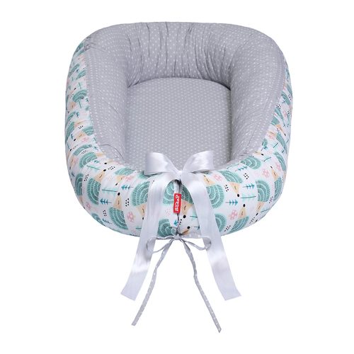 Scamp babafészek kókuszbetétes Hedgehog Green BF014