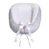 Scamp babafészek kókuszbetétes Little Heart White Grey BF002