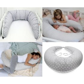   Scamp szoptatós párna formázott gombosvégű Little Heart White Grey SZPG002