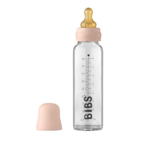 BIBS cumisüvegszett üveg 225ml púderrózsaszín  