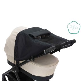   Fillikid kiegészítő naptető babakocsira és mózeskosárra Deluxe fekete 1521-06